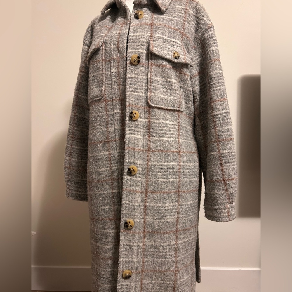 Express Wool Blend Long Shacket